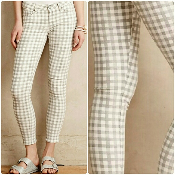 gingham jeans